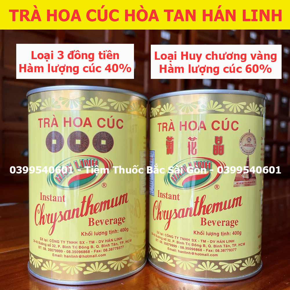 Trà Cúc Hòa Tan Hán Linh Lon 400g - Loại Huy Chương Vàng