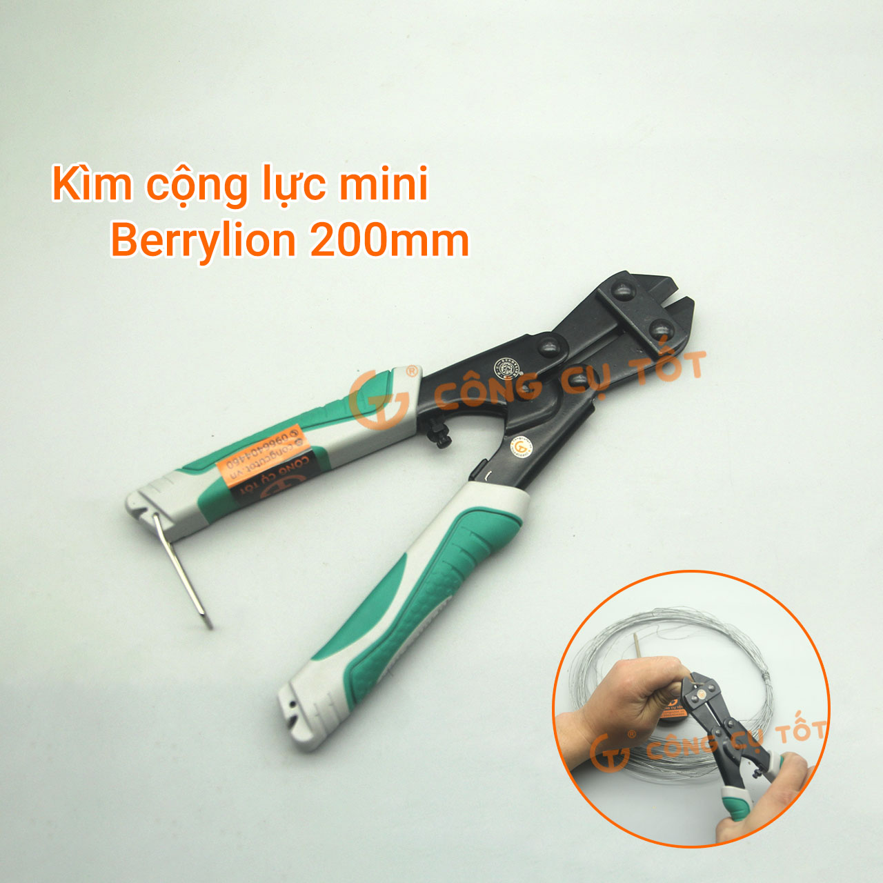 Kìm cộng lực Berrylion mini 200mm thép CrV đòn bẩy kép