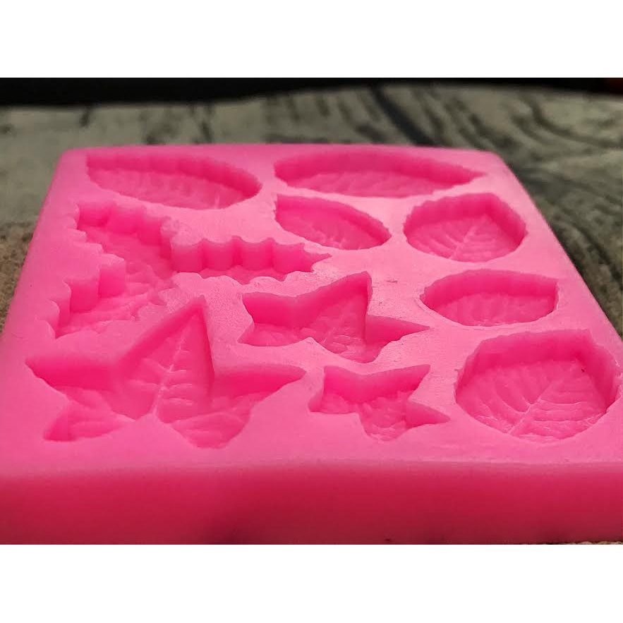 Khuôn silicon 3D 10 chiếc lá