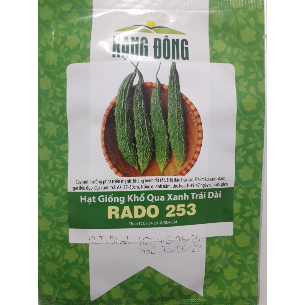 Hạt giống khổ qua rừng trái dài 5 hạt