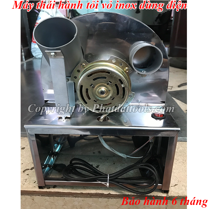 Máy Thái Hành,Tỏi Dùng Điện Dùng Motor inox