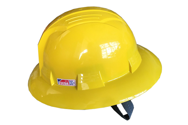 Mũ bảo hộ vành rộng SSEDA Hàn Quốc màu vàng