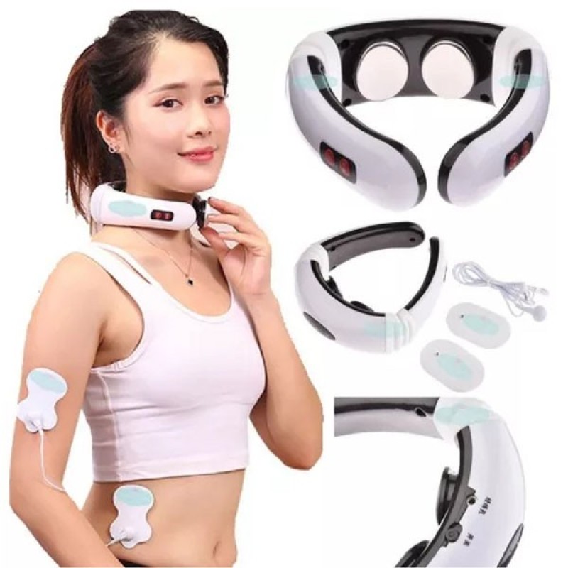 Máy massage cổ thông minh tiện ích thiết kế an toàn dễ sử dụng, bền đẹp, phù hợp cho người đau mỏi vai gáy, hoa mắt chóng mặt