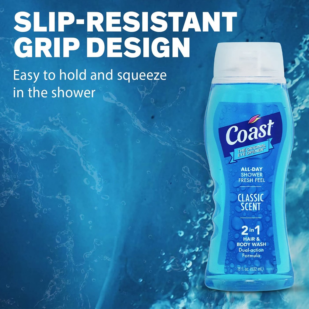 Gel Tắm Gội Coast Classic Scent 532ml