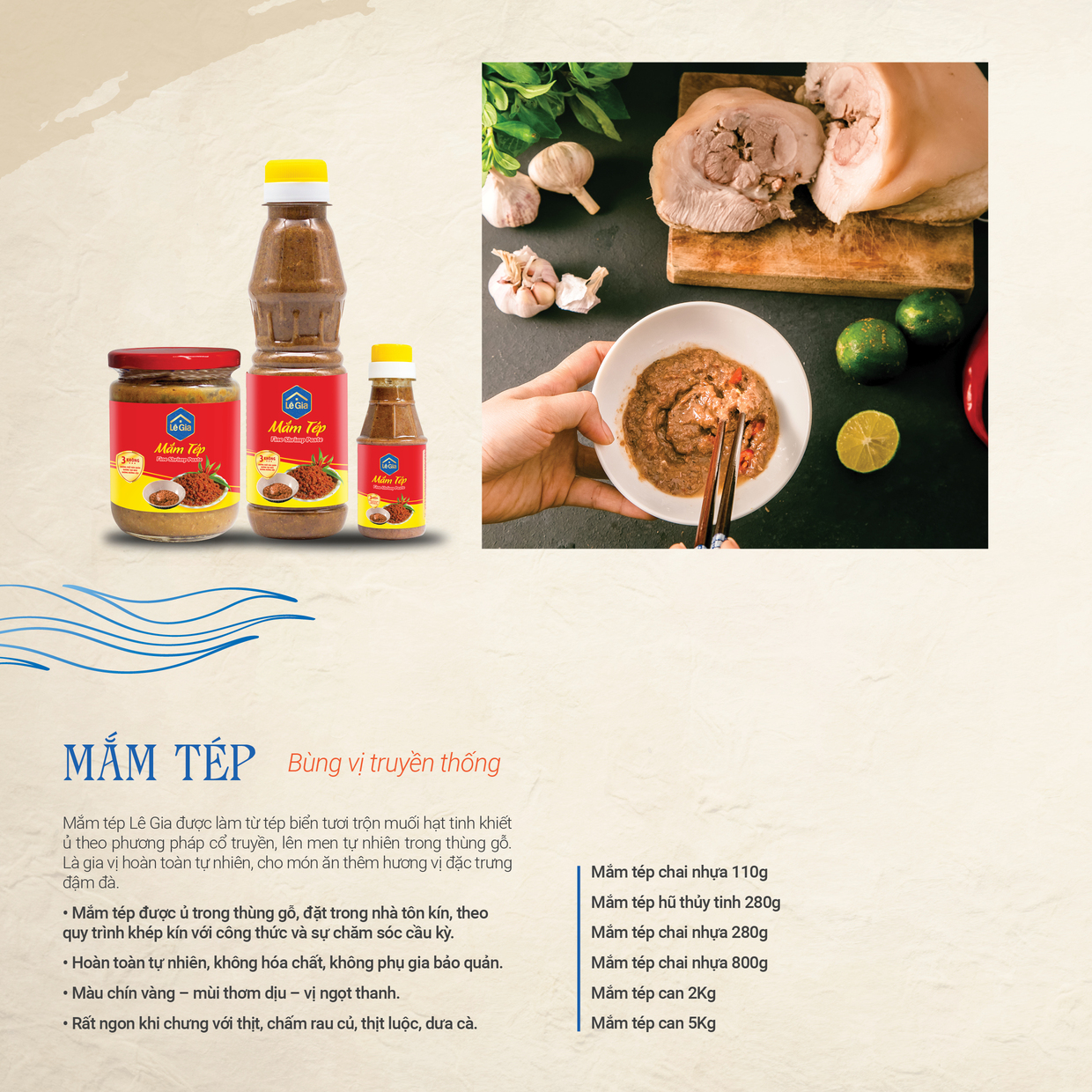 Mắm tép Lê Gia can 2L