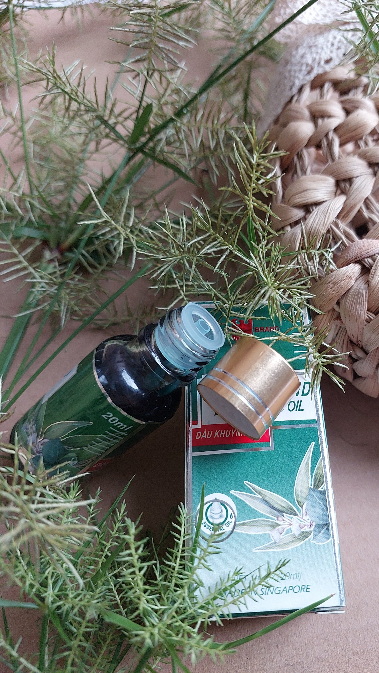 CHAI DẦU KHUYNH DIỆP SINGAPOR 20ML