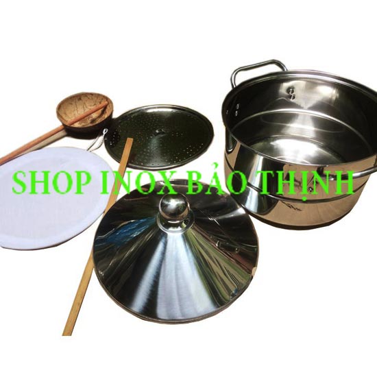 [HCM]NỒI TRÁNG BÁNH CUỐN INOX 304