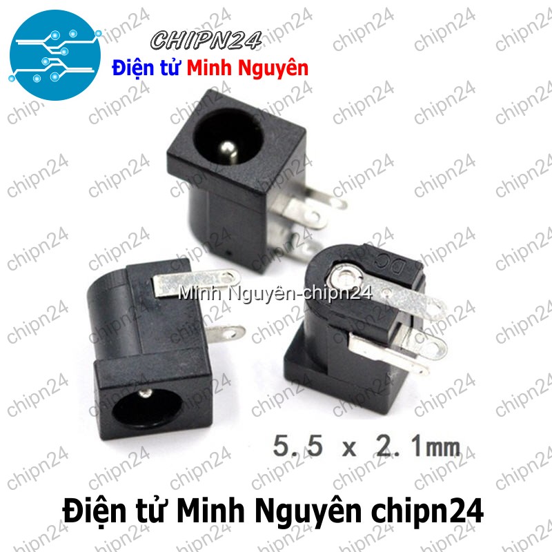 [5 cái] (F88.1) Jack DC hàn bo 5.5x2.1mm - HH000182