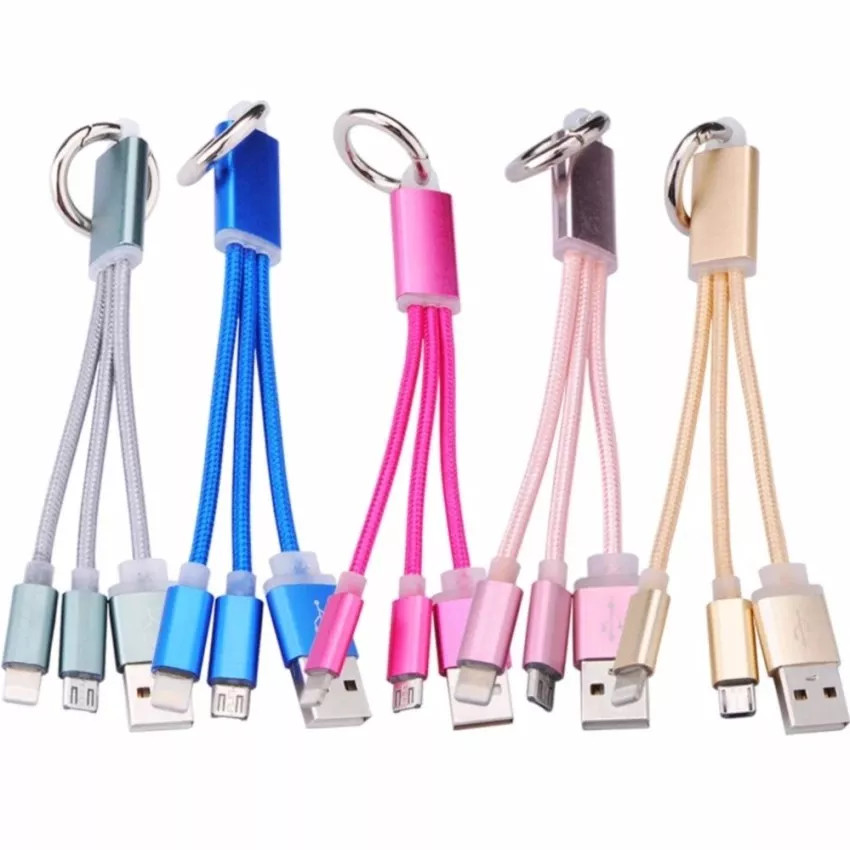 Móc khóa kiêm cáp sạc 3 đầu
