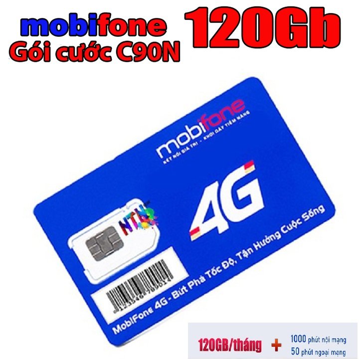 . Free Tháng Đầu - 4GB/NGÀY Sim 4G Mobifone Local A89 thay thế C90N huyền thoại .  FREESHIP - CHƯA KÍCH HOẠT