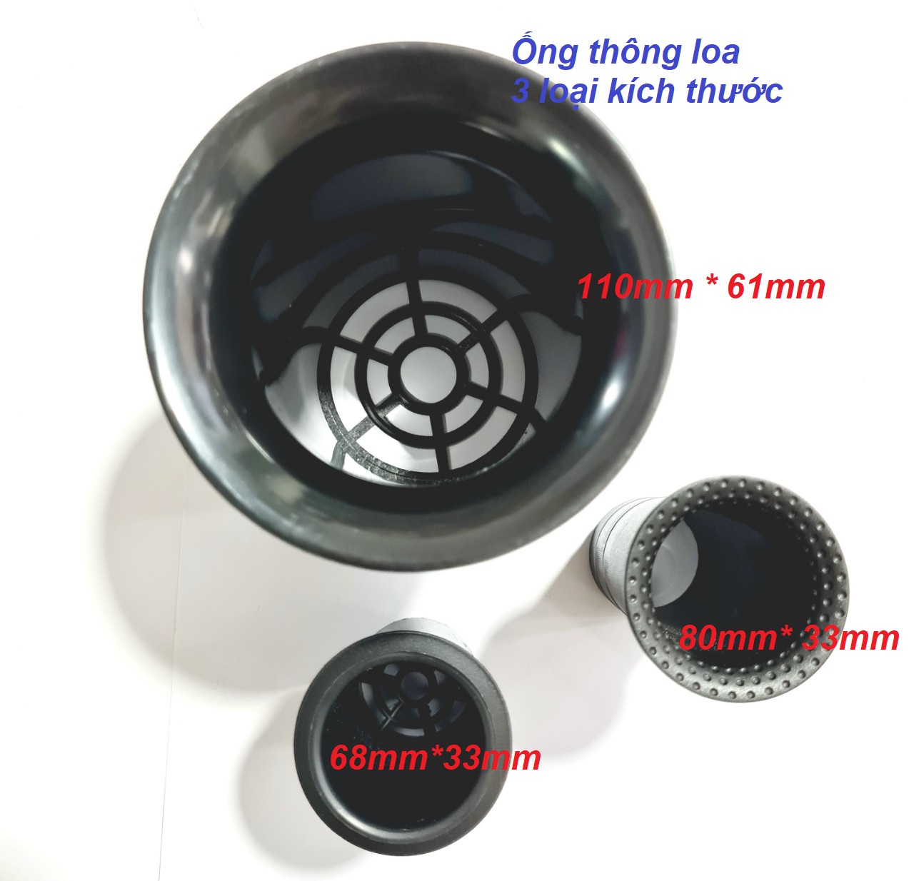 02 cái ống thông hơi loa mẫu thẳng và mẫu cong 90 độ
