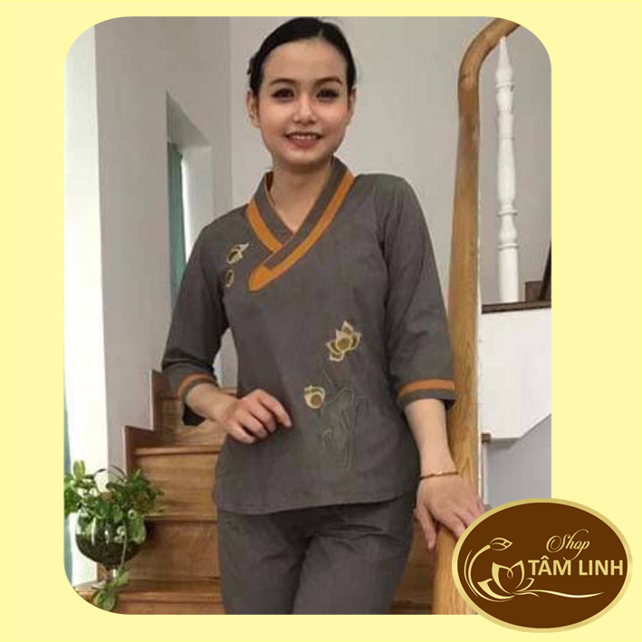 Đồ lam đi chùa_mẫu tim bầu