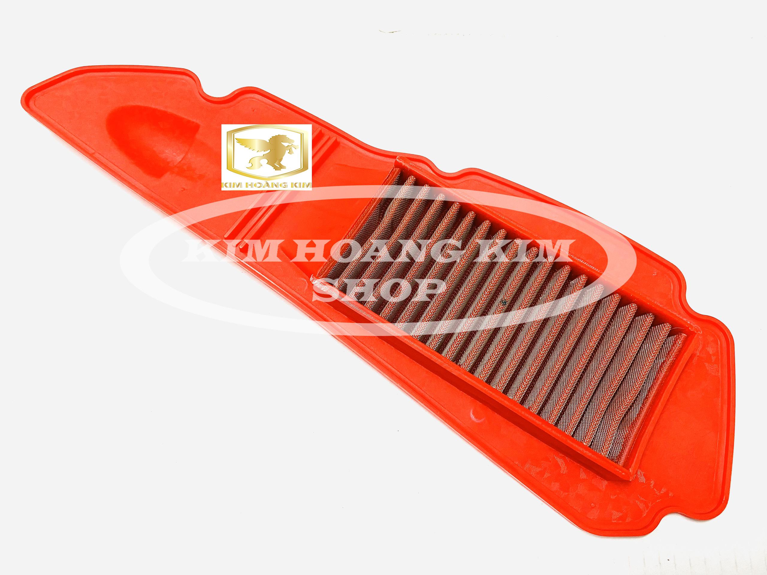 Lọc gió gắn Vision độ màu đỏ (Pô e)