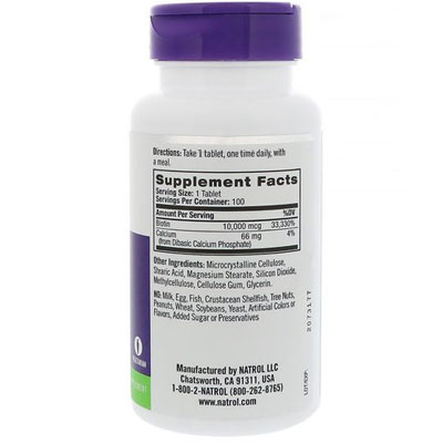Biotin 10.000mcg Natrol Của Mỹ