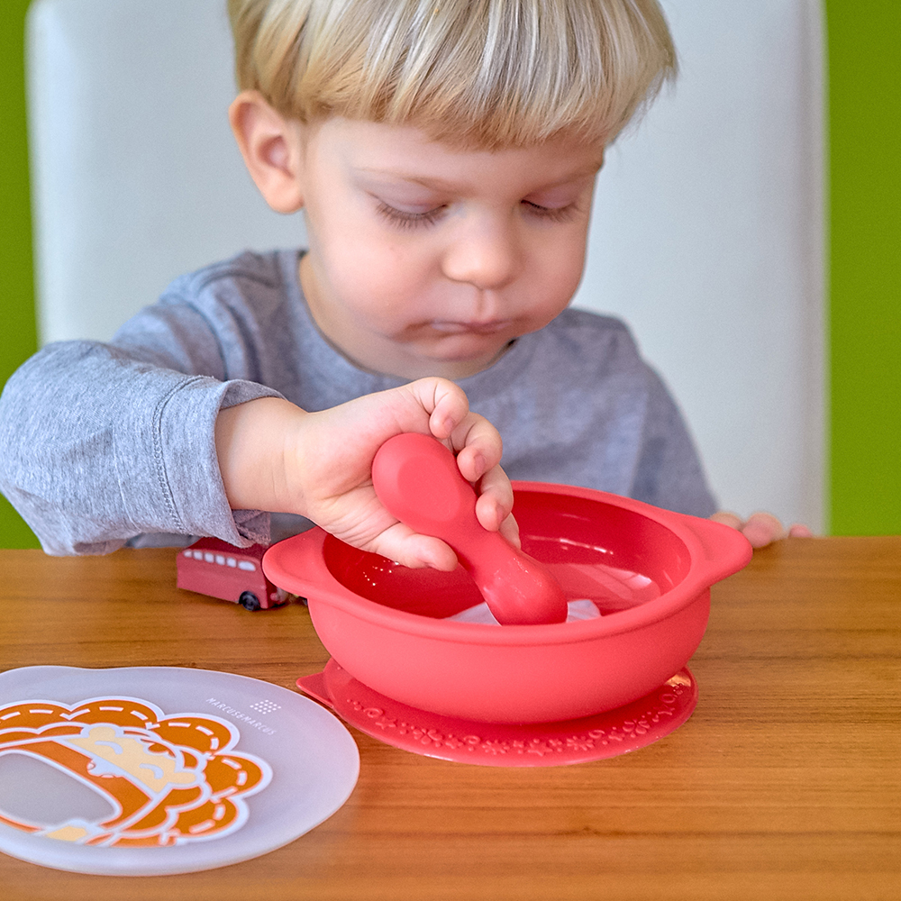 Thìa tập ăn silicon cho bé Palm Grasp Marcus & Marcus, từ 12 tháng - Marcus