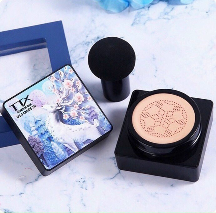 PHẤN TƯƠI TTX HỘP VUÔNG VỀ THÊM Phấn tươi Sunisa kèm bông đánh phấn cao cấp