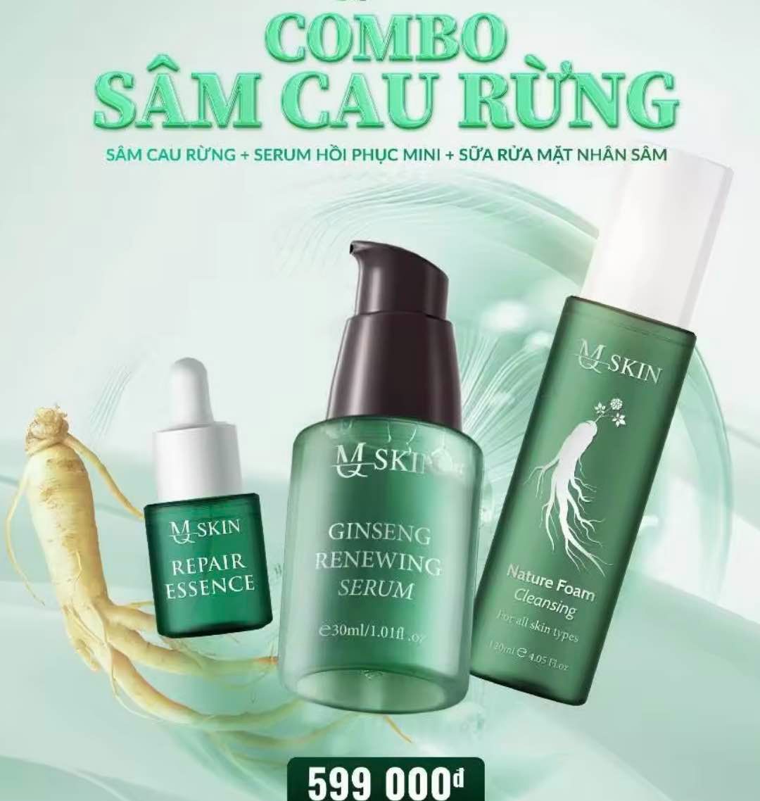 Combo Tái tạo sâm cau rừng( liệu trình 3 món)