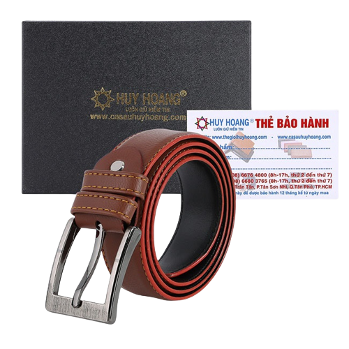 Thắt lưng nam 4p may viền màu bò, đen, nâu hk4001-02-03