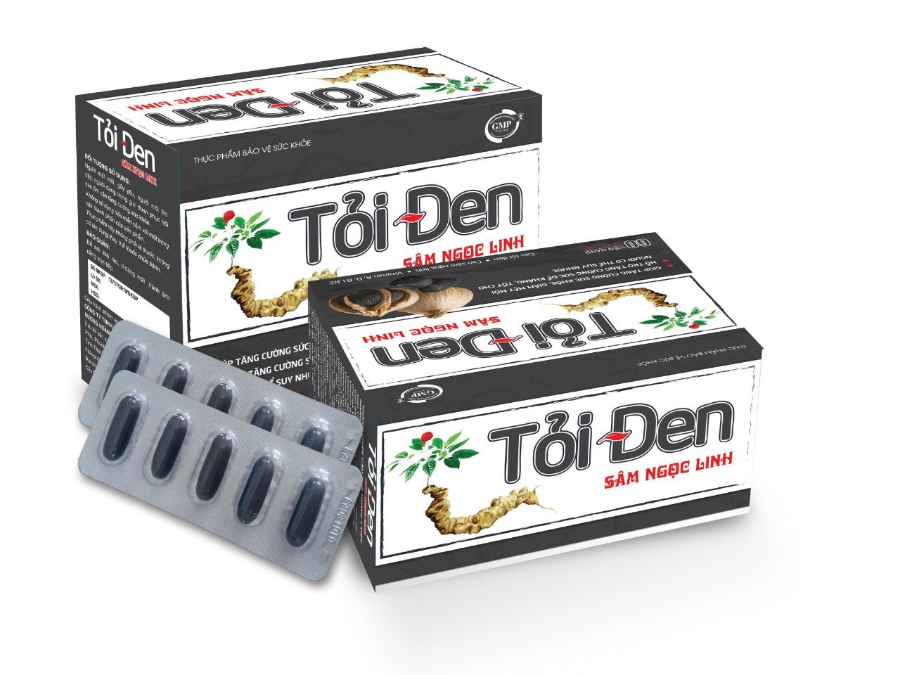 Viên Uống Tỏi Đen Sâm Ngọc Linh - Giúp bồi bổ sức khoẻ, giảm mệt mỏi