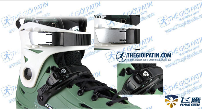 ( PATIN NGƯỜI LỚN ) Giày Patin Flying Eagle F6 Falcon Xanh