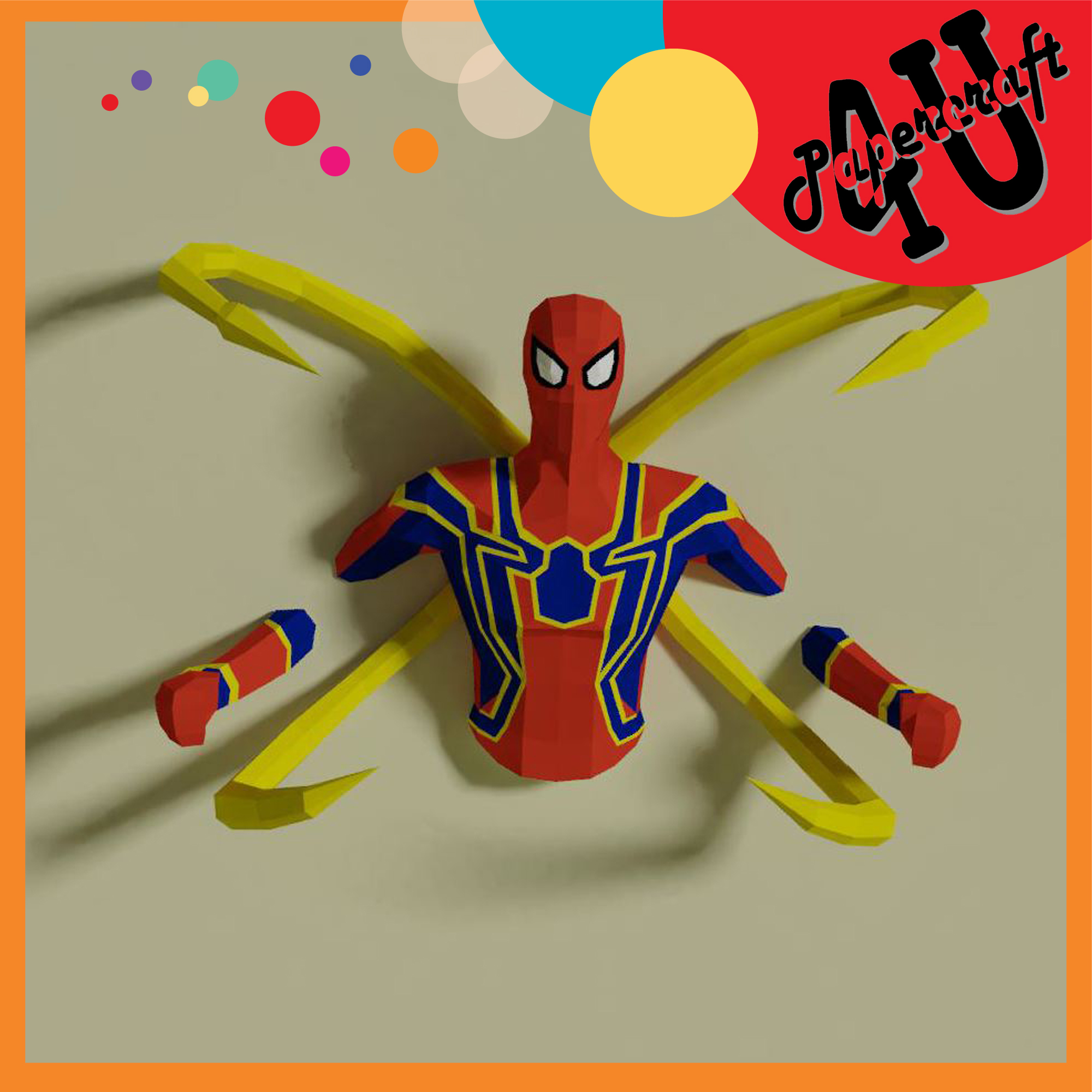 Mô hình giấy 3D  treo tường các nhân vật Marvel