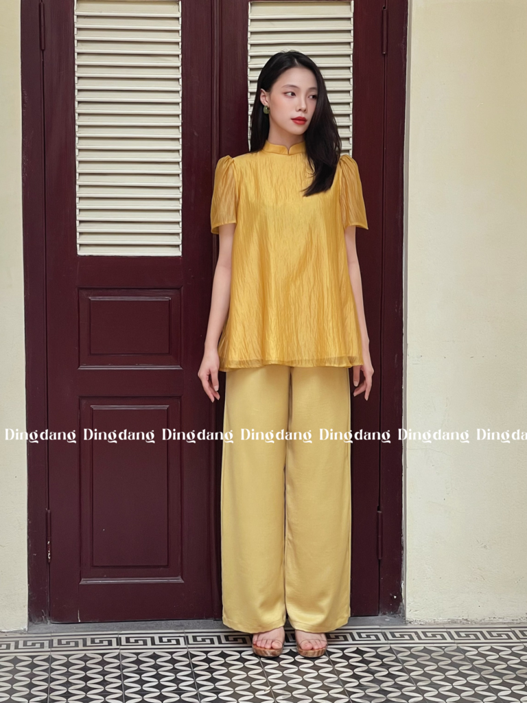 Set áo quần vải tơ mềm mại - Đing Đang