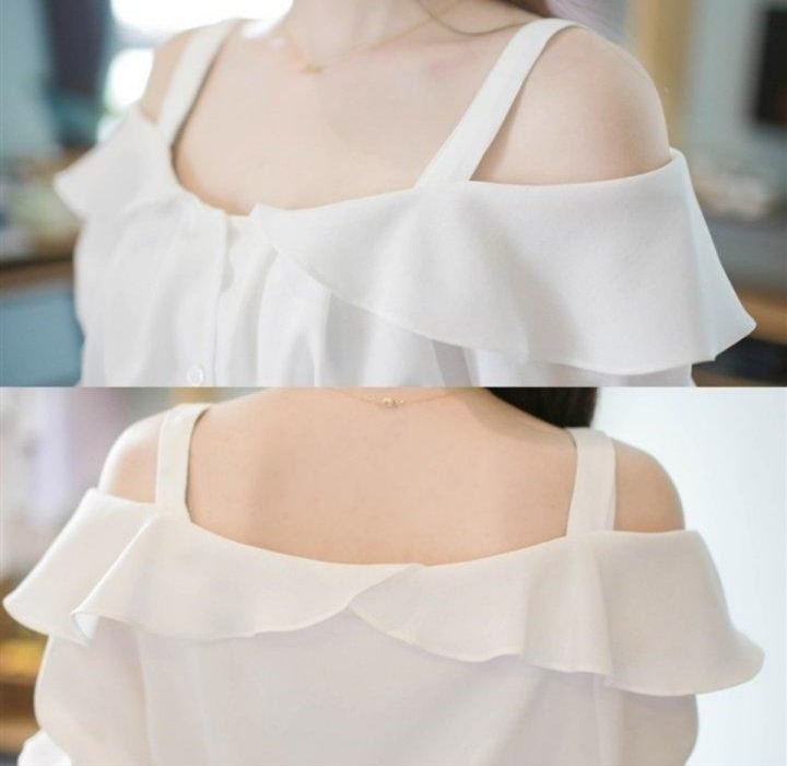 [HCM]ÁO KIỂU RỚT VAI HÀN QUỐC ( KÈM QUÀ TẶNG NGẪU NHIÊN)