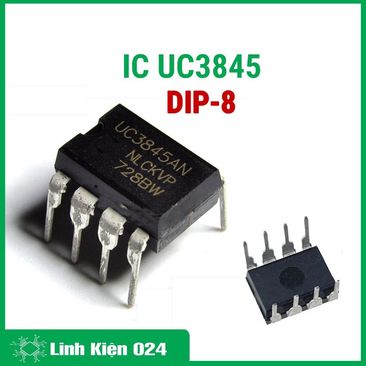 IC UC3845 DIP8 điều khiển chế độ dòng điện tần số cố định hiệu suất cao