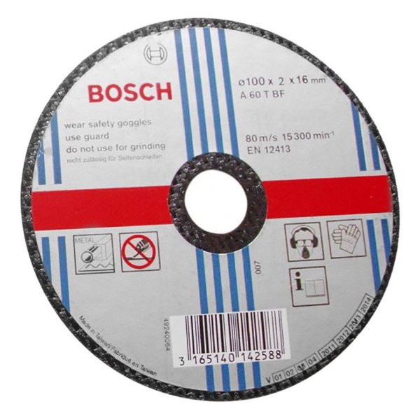 Đá cắt sắt Bosch 2608600266 100x1.2x16mm (Đen)