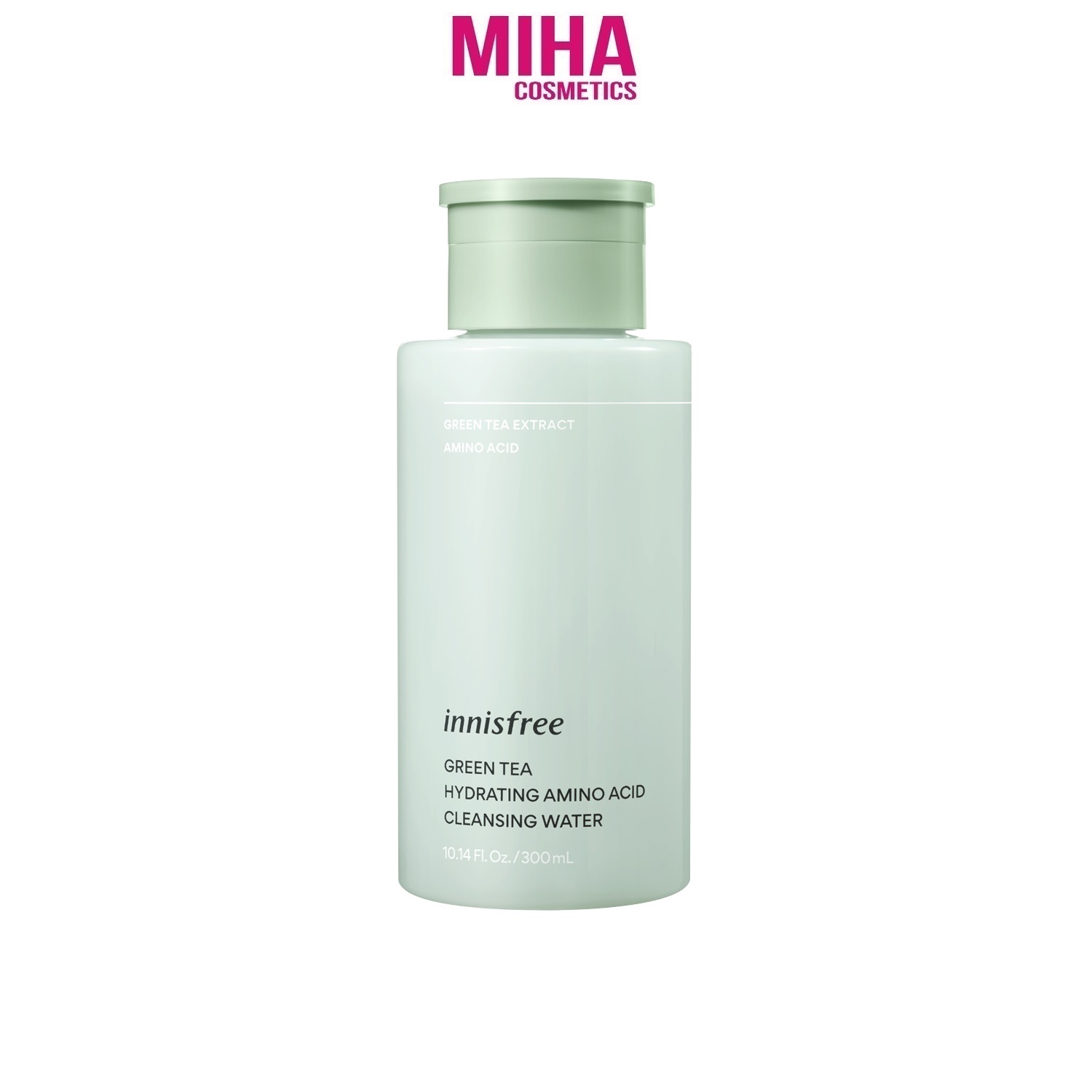 Nước Tẩy Trang Dưỡng Ẩm Da Innisfree Green Tea Hydrating Amino Acid Cleansing Water 300ml Hàn Quốc