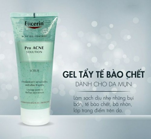 [HCM]Tẩy Tế Bào Chết Eucerin Dành Cho Da Mụn Pro ACNE Solution Scrub 100ml