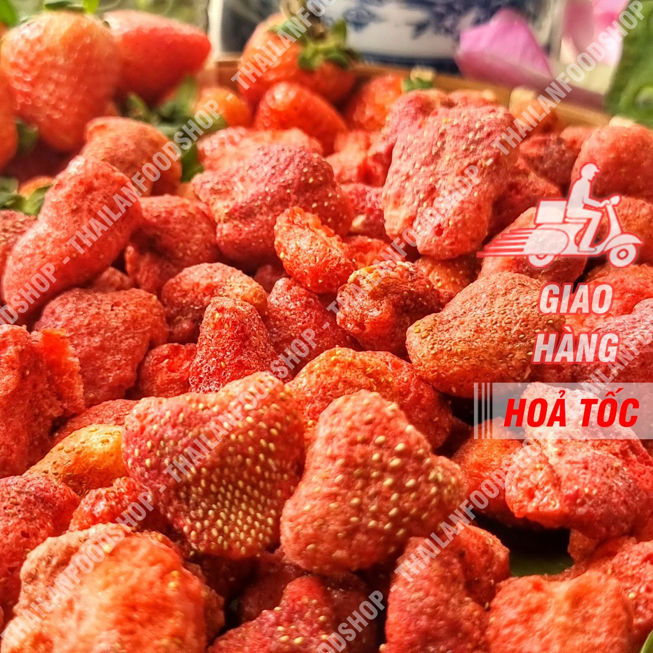 Dâu Tây Sấy Thăng Hoa ( Dâu Tây Sấy Đông Khô ) - Lon 250gram