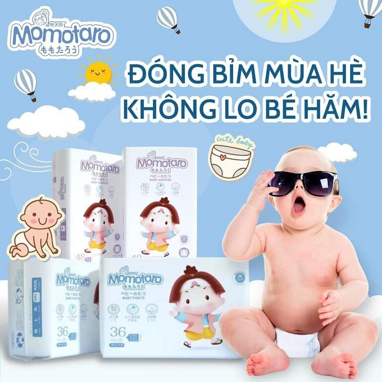[Thử Là Ưng]Lẻ 1 Miếng Tả Bỉm MOMOTARO Xuất Nhật Đủ Size (Cam Kết Chính Hãng)