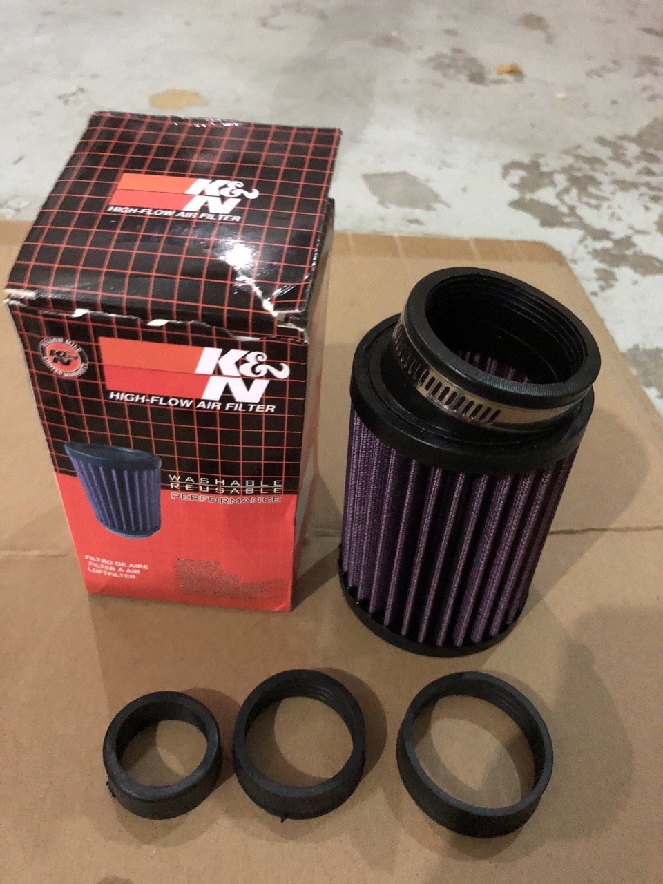 LỌC GIÓ K&N 1280 TRỤ XÉO