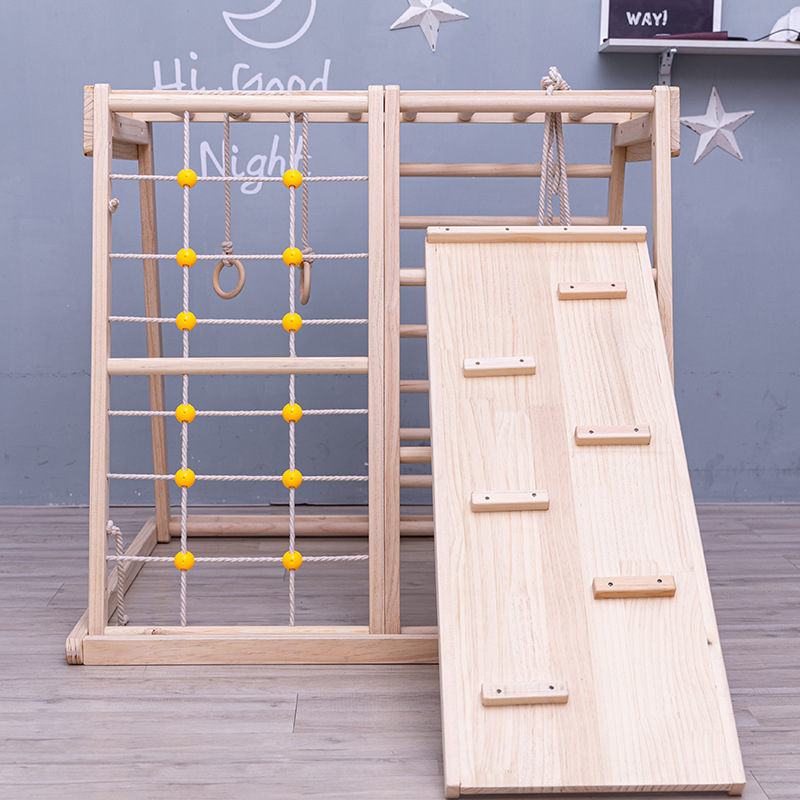 Xà đu đa năng vận động thể chất bằng gỗ