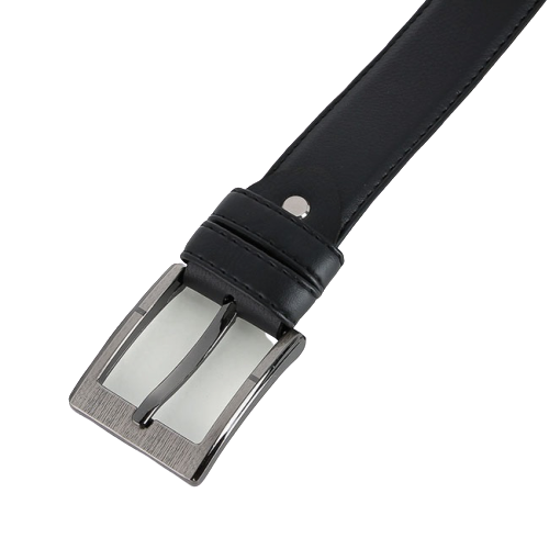 Dây nịt nam may viền 4P màu đen TH4002