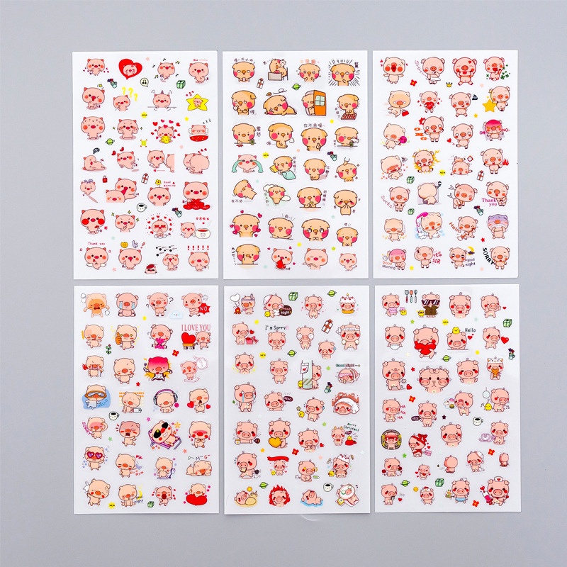Sticker chống nước hình dán cute