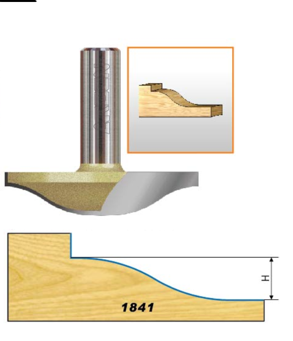 Mũi phay, mũi soi, mũi cắt pano cửa cốt 1/2" Arden (máy CNC) (tùy chọn size-giá lẻ từng size)