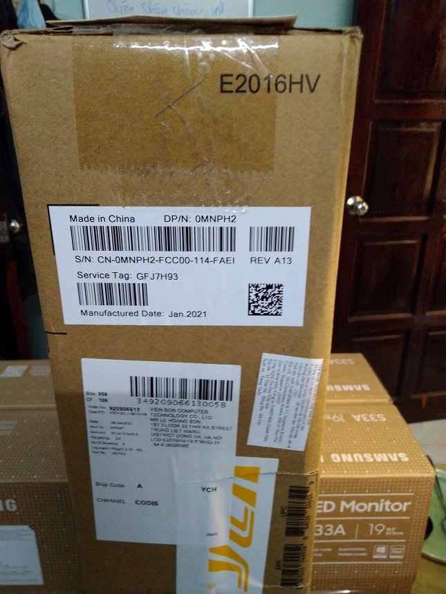 Màn Hình Dell 19.5" E2016HV
