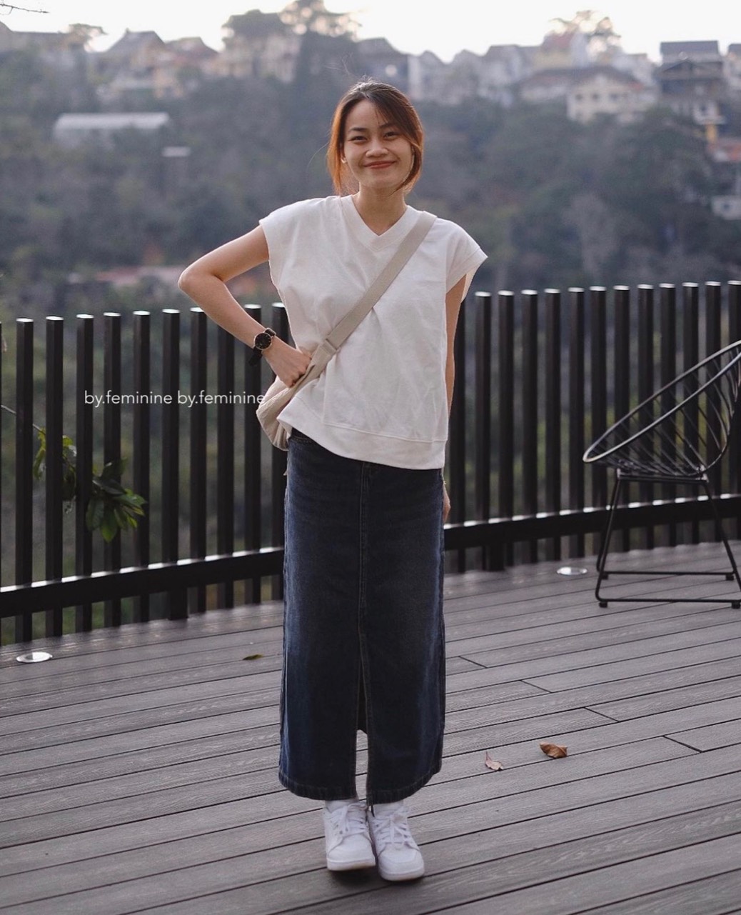 Áo thun pull oversize tay hến cổ tim AophongCOTIM963