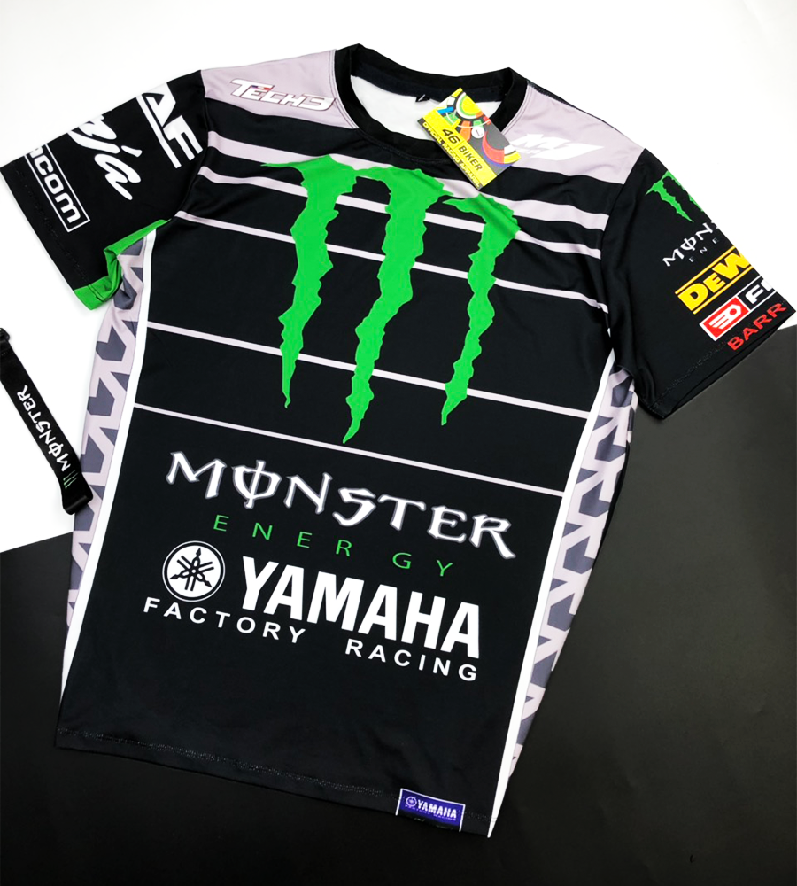 Áo thun xe máy MONSTER co giãn 4 chiều