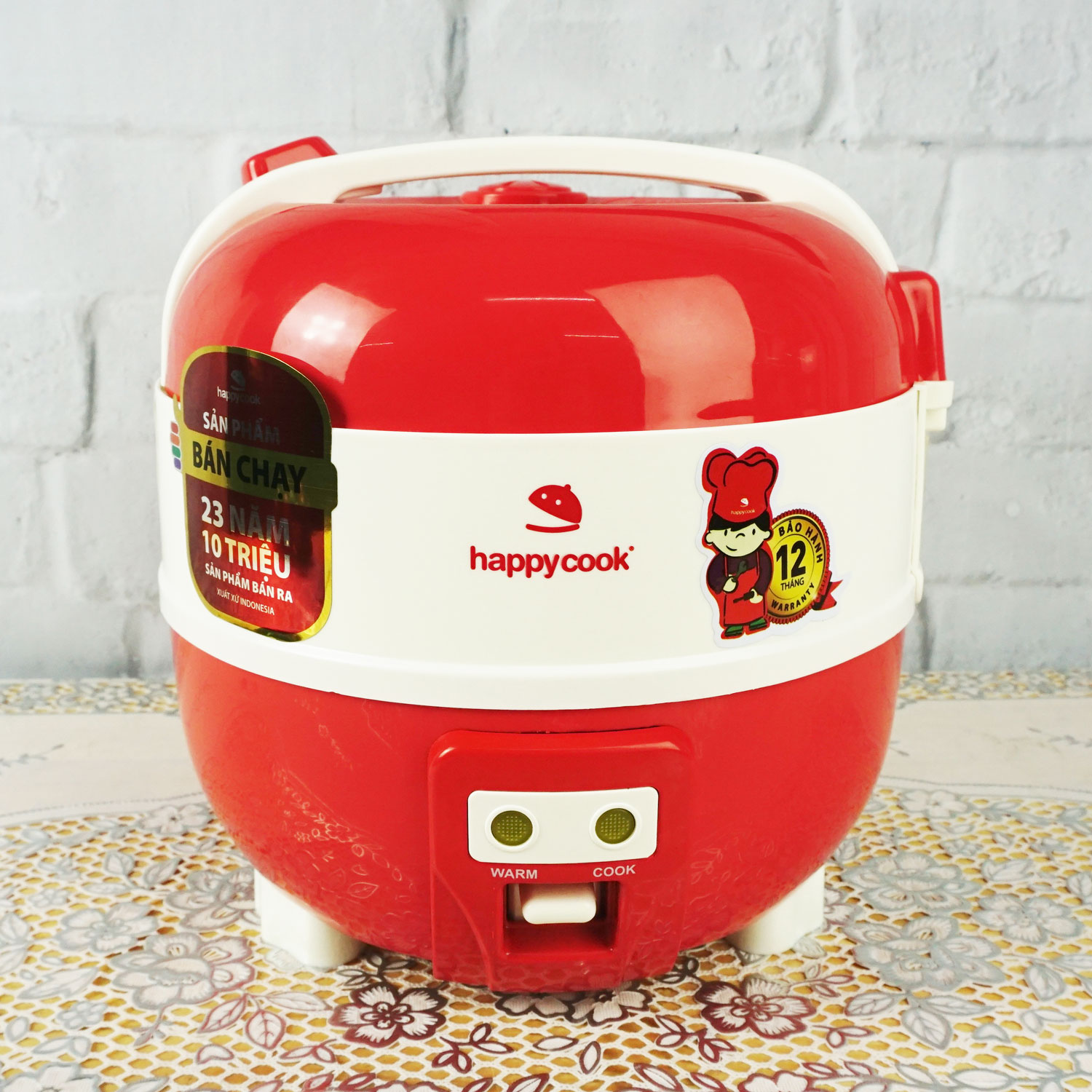 NỒI CƠM CƠ ĐIỆN NẮP GÀI HAPPYCOOK 1LÍT HC100