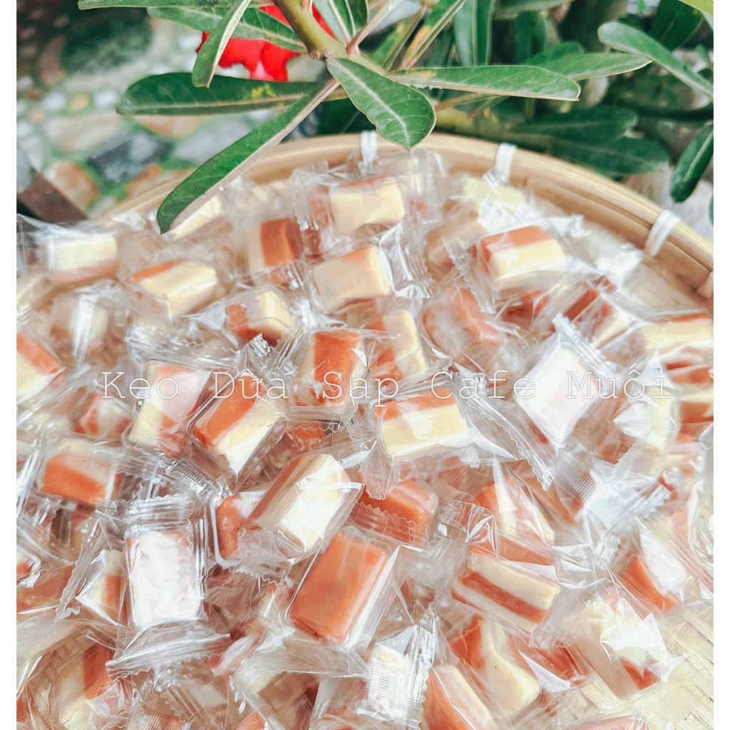 KẸO DỪA SÁP CÀ PHÊ MUỐI 500G THƠM NGON