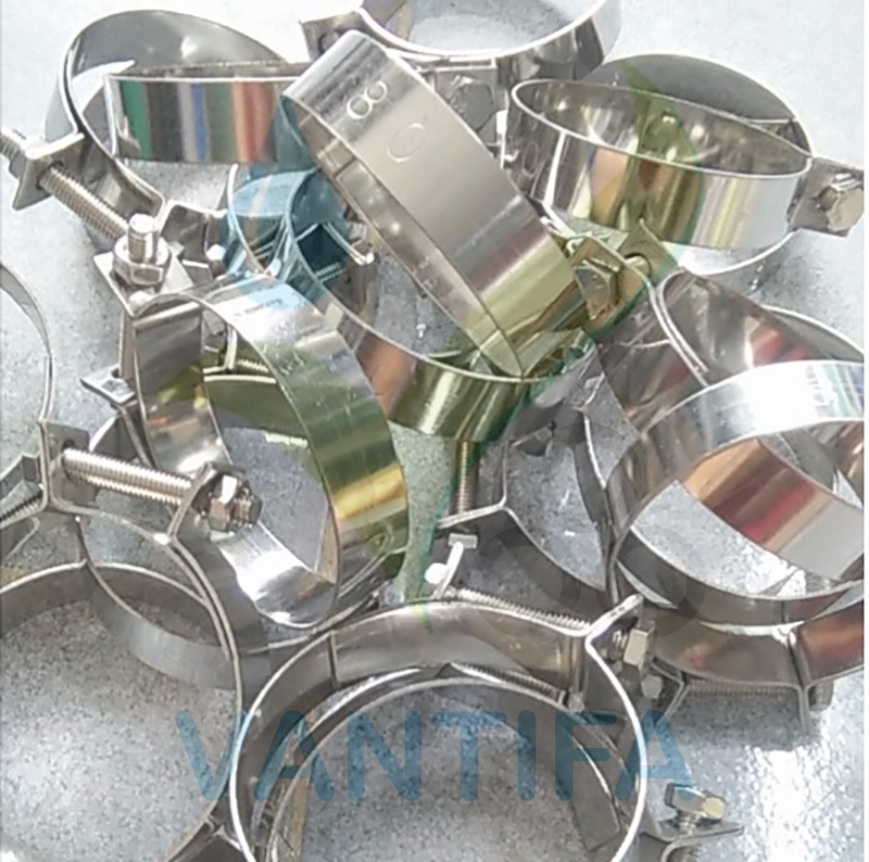 Cổ Dê, Đai Siết inox Dạng Bulon  Phi 25mm - 50mm