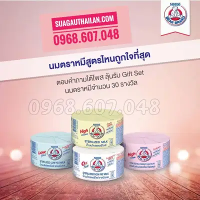 1 Thùng Sữa Nestle Bear Brand Thái Lan