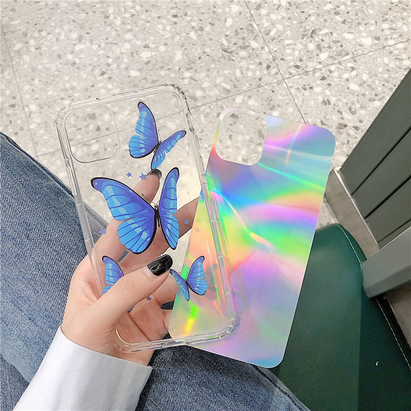 Ốp Lưng Silicon Chống Sốc Phản Quang Butterfly