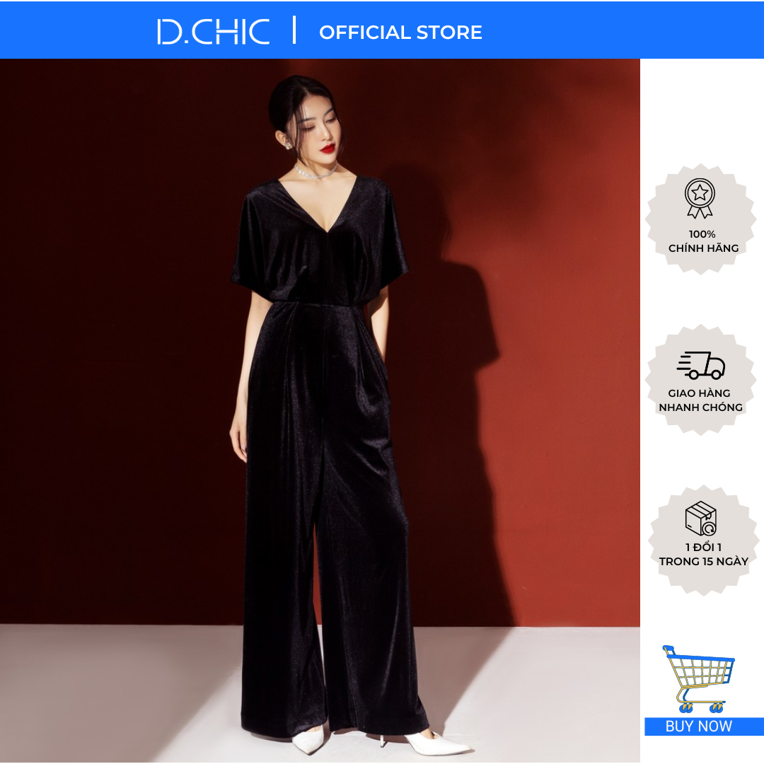 D.CHIC Jumsuit dài tay lỡ cổ V MS: 582249