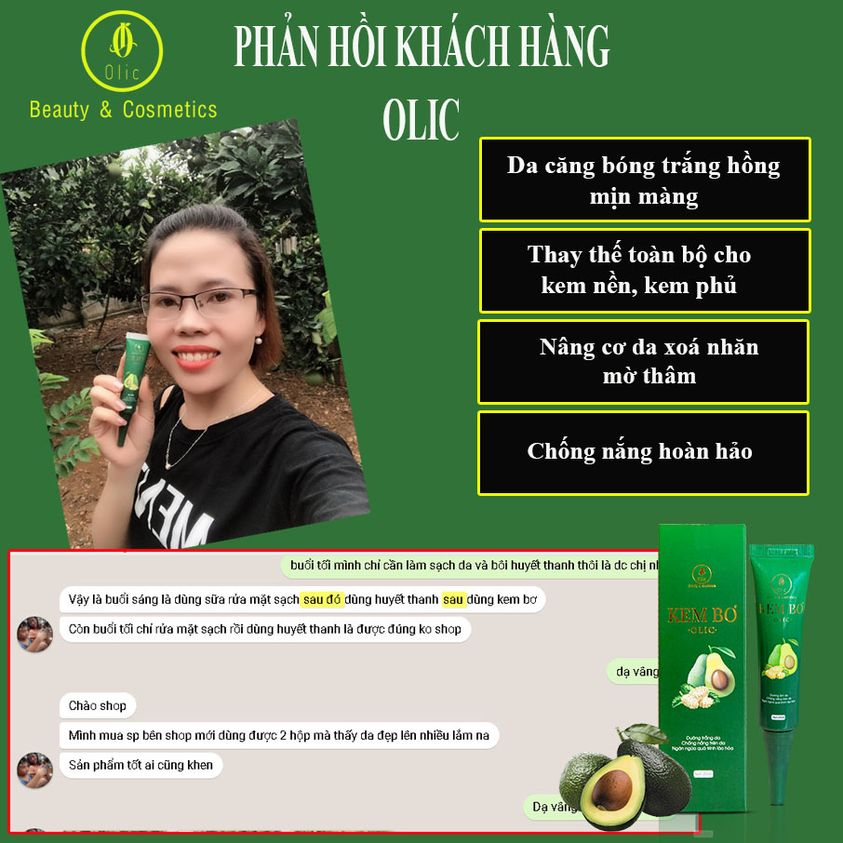 Combo sỉ 3 Kem Bơ Olic chính hãng