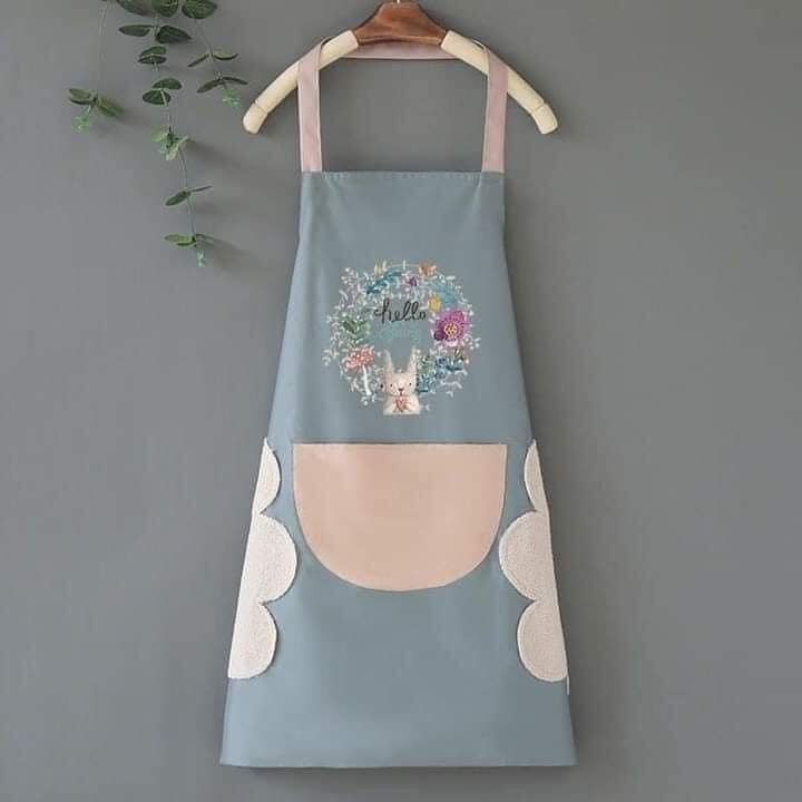 Tạp dề hello hình thỏ chống thấm nước