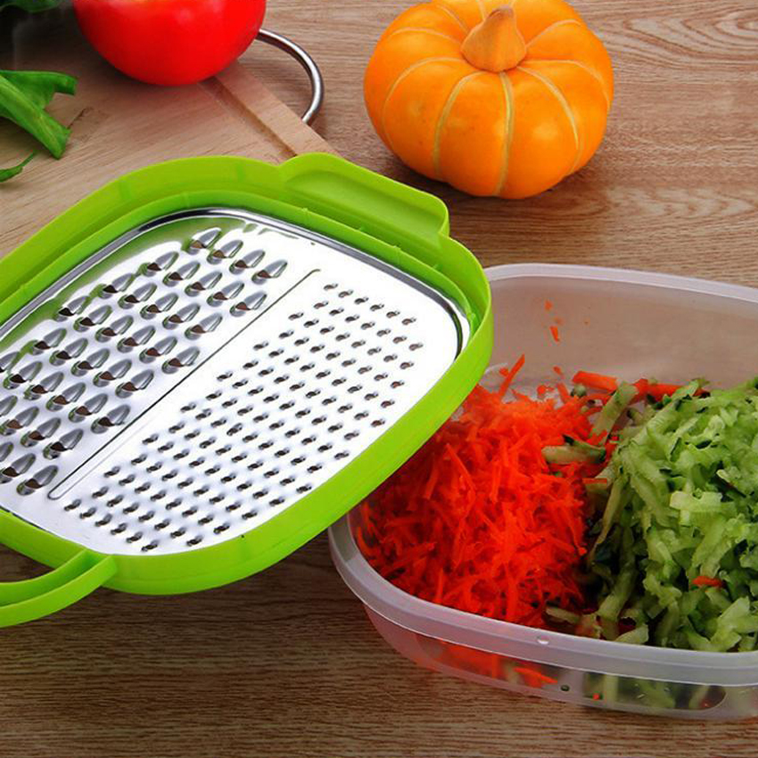 Dụng cụ bào rau củ quả bằng thép không gỉ và nhựa PP kích thước 23*17.5*5cm dùng trong nhà bếp - INTL